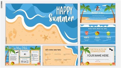 Summer Themed Powerpoint Templates Free