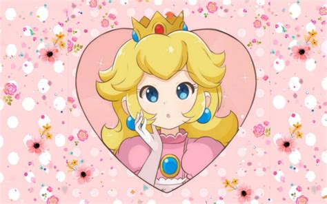 Nintendo Princess Peach pink aesthetic Desktop Wallpaper | Princess peach, Peach mario bros ...