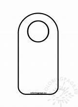 Door Hanger Template Free  Coloring Page sketch template