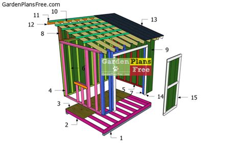 8x10 Lean to Shed - Free Garden Shed Plans | Free Garden Plans - How to build garden projects