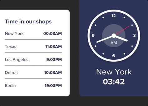 Best Clock Widget — embed analog/digital clock with timezones on website