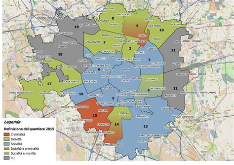 Milano, ecco la mappa delle zone a maggior rischio criminalità e inciviltà