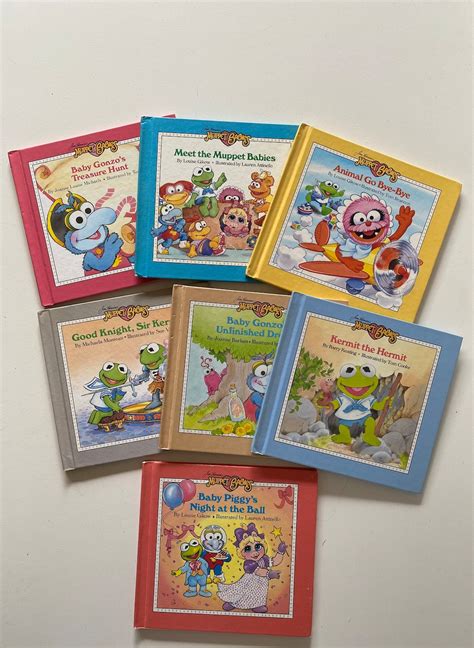 Vintage Muppet Babies Hardback Books Animal Gonzo Piggy Kermit Childrens Books Weekly Reader ...