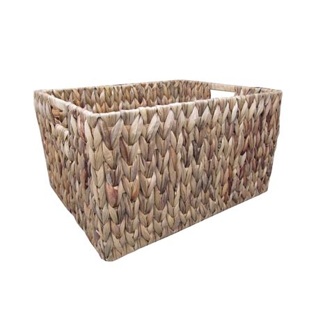 Buy Water Hyacinth Rectangular Storage Baskets from The Basket Company