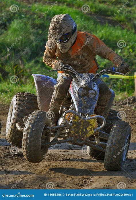 Quad bike race stock photo. Image of work, racing, bikes - 18085206