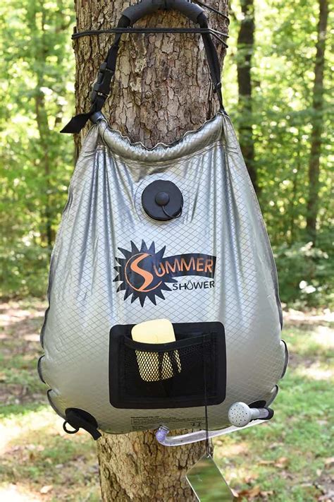 Wash up with a Solar Outdoor Shower for Camping - Adventures of Mel