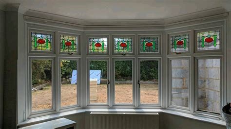 Double glazed bay window with period style stained glass | in Bournemouth, Dorset | Gumtree