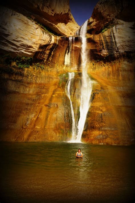 Calf Creek Falls near Escalante, Utah Escalante Utah, Ocean Shores, Waterfalls, Serenity, Creek ...