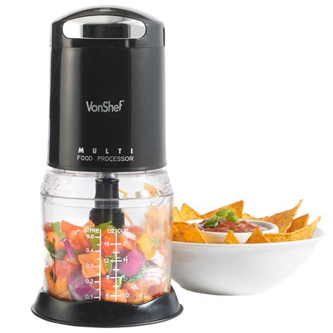 VonShef Food Chopper Processor Mini Electric Kitchen 250W Mixer Blender Black | eBay