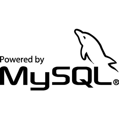 Powered by MySQL logo vector SVG, PNG download free