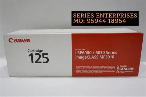 Canon ImageCLASS 125 Toner Cartridge For MF3010 And LBP 6000 Laser Printers (Black) at Rs 5500 ...