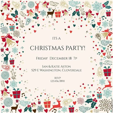 Secret Santa Invitation Template Best Of 10 F… | Free printable christmas party invitations ...