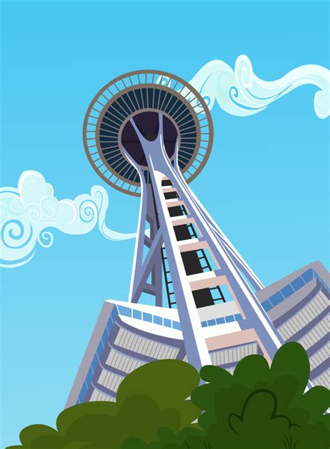 Space Needle Vector at Vectorified.com | Collection of Space Needle ...