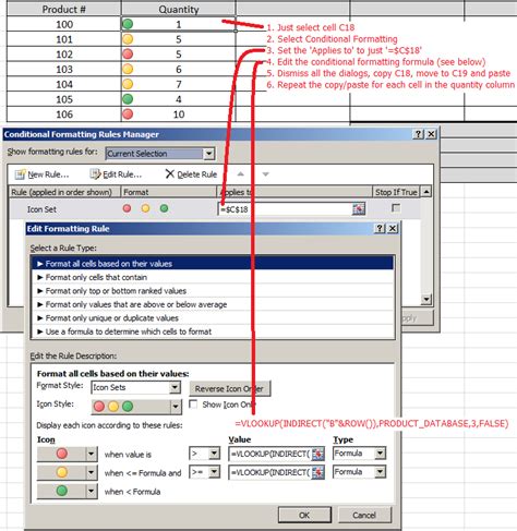 [Solved] Conditional formatting with the icon set and a | 9to5Answer