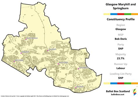 Glasgow Region – Glasgow Maryhill and Springburn Constituency Map ...