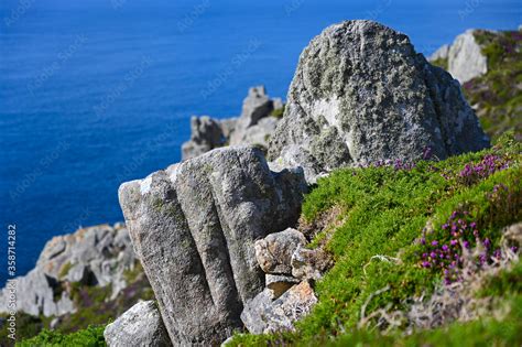 Rochers sur le littoral Breton Stock Photo | Adobe Stock