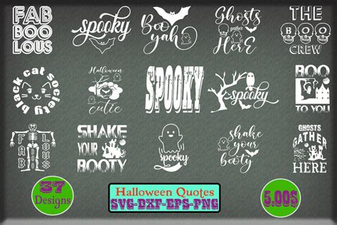 Halloween Quotes SVG Designs Bundle Graphic by Crftstudio 2.0 · Creative Fabrica