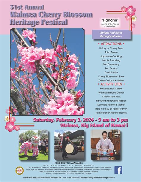 Waimea Cherry Blossom Heritage Festival 2024 - Aggie Vinnie