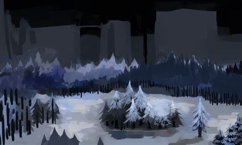 Snowdin forest by MoonSounds on DeviantArt