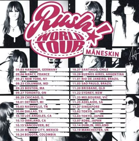 Maneskin - Rush! World Tour at Madison Square Garden Tickets (21 September 2023 in New York ...