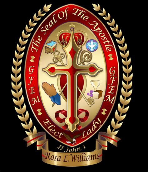 Apostle Seal Design for Apostle Rosa L. Williams (With images) | Church logo, Seal design, Apostles