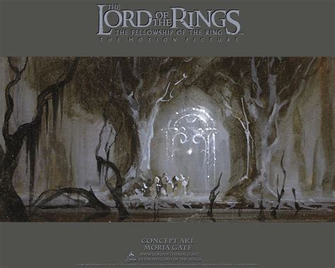 The Lord of The Rings, The FellowShip of the Ring: concept art Moria | Terra média