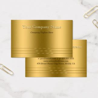 Gold Embossed Business Cards & Templates | Zazzle