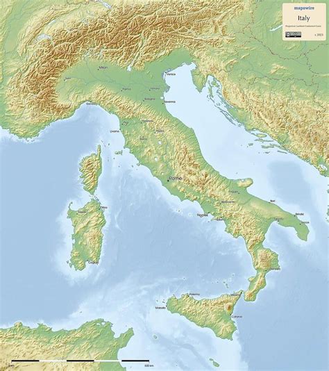 Free Maps of Italy | Mapswire