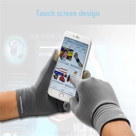 DEROACE Touch screen gloves Cycling mobile phone color gloves glove touch screen driving gloves ...