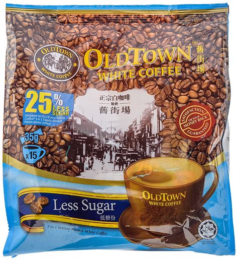 Old Town White Coffee 3 in 1 Instant Premix White Coffee Less Sugar 35g x 15 sachets