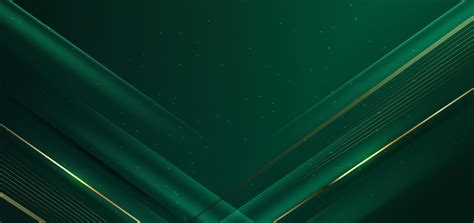 Abstract elegant dark green background with golden line diagonal and ...