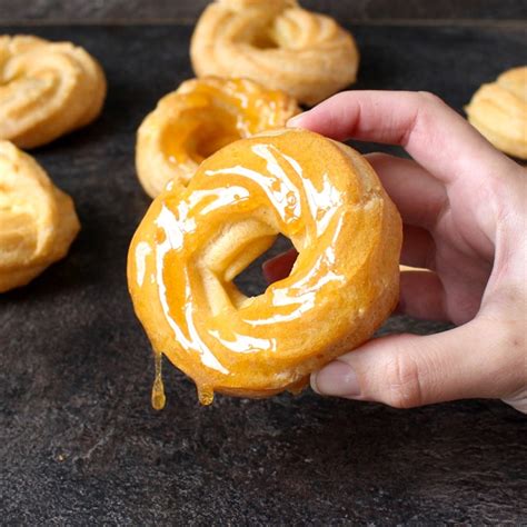 French Cruller Donuts with Honey Lemon Glaze - A Baking Journey