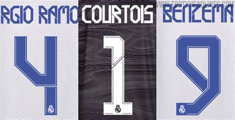 Real Madrid 21-22 Kit Font Released - Footy Headlines