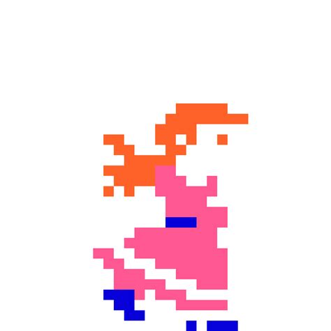 Editing lady pauline (arcade sprite) donkey kong - Free online pixel art drawing tool - Pixilart