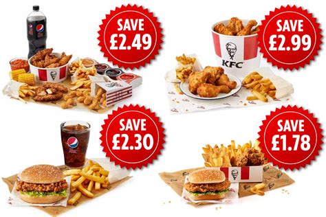 KFC launches four new deals including a fillet burger meal for £4