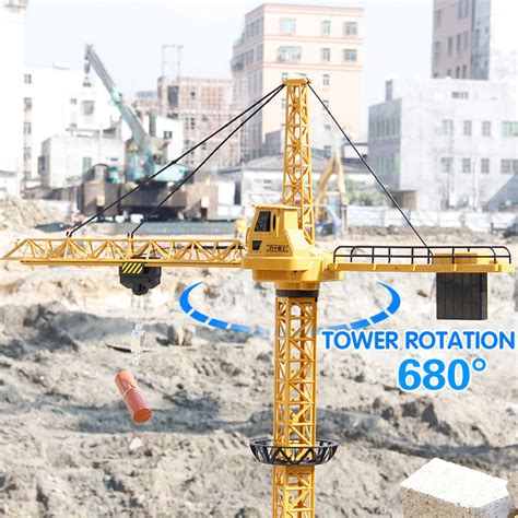 Remote Control Rotating Kids Toy Construction Crane – MaviGadget