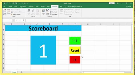 Excel Scoreboard Template