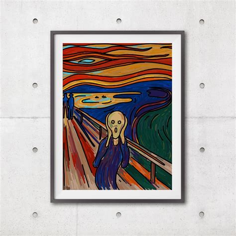 Edvard Munch Painting Munch Print The Scream Print The | Etsy