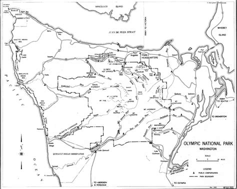 Olympic Mountains Map