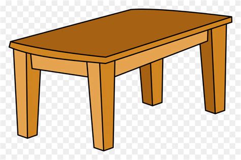 Dining Table Clipart Mesa - Wood Table PNG - FlyClipart