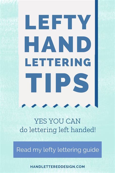 Tips & FAQs for Lefty Lettering | Lettering tutorial, Hand lettering ...