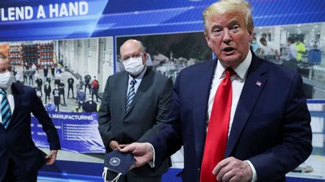 Trump claims he's 'all for masks,' even for himself, despite never ...