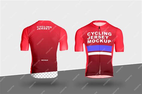 Premium PSD | Cycling jersey mockup