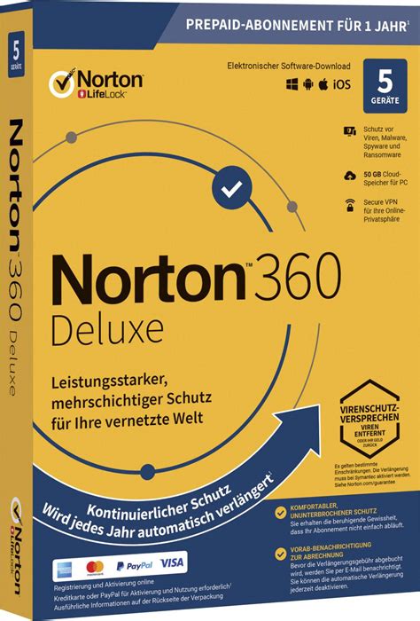 Buy Norton 360 Deluxe + VPN 5 devices / 3 months Global cheap, choose ...