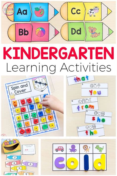 100+ Free Kindergarten Activities and Printables | Kindergarten learning activities ...