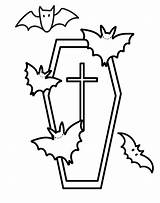 Coffin Coloring Pages Vampire Cliparts Colouring Drawing Mummy Clipart  sketch template