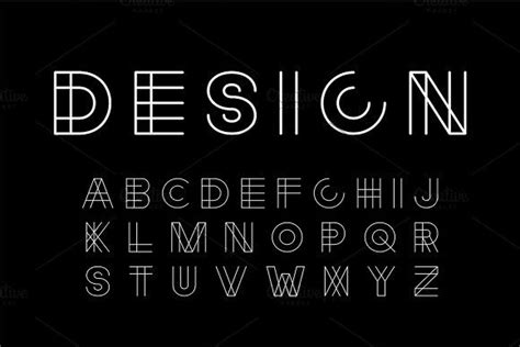 Linear designer creative font | Creative fonts, Lettering, Lettering fonts