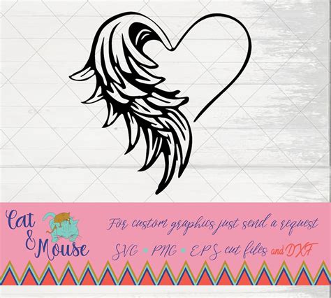 Heart And Angel Wings Your Wings Were Ready Svg Cricu - vrogue.co