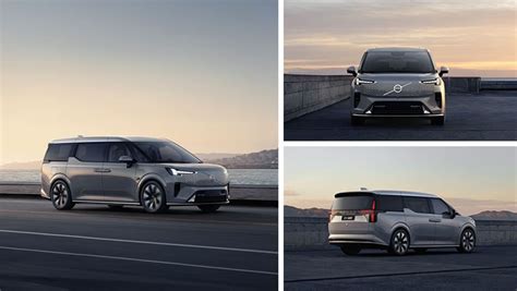 Back to boxy! 2023 Volvo EM90 people mover revealed in full detail as Swedish brand enters the ...