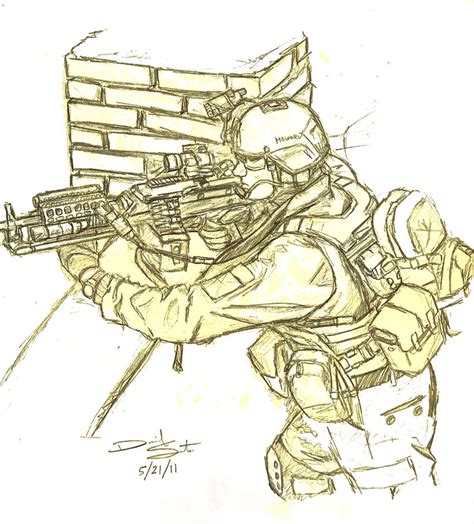 Army Ranger with M249 by SirDanTheDangerous on DeviantArt